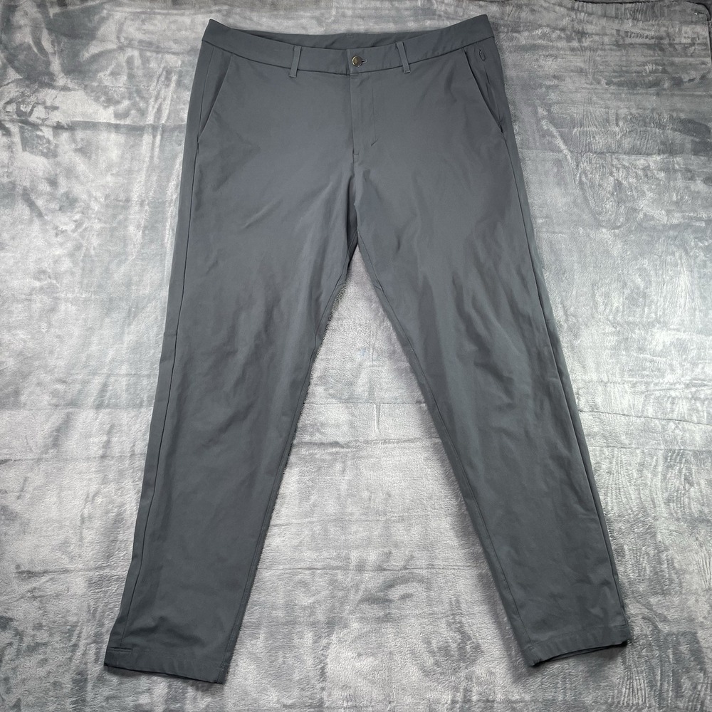 Lululemon Pants Mens 38x31 Commission Classic Fit Chino Performance Modern Gray